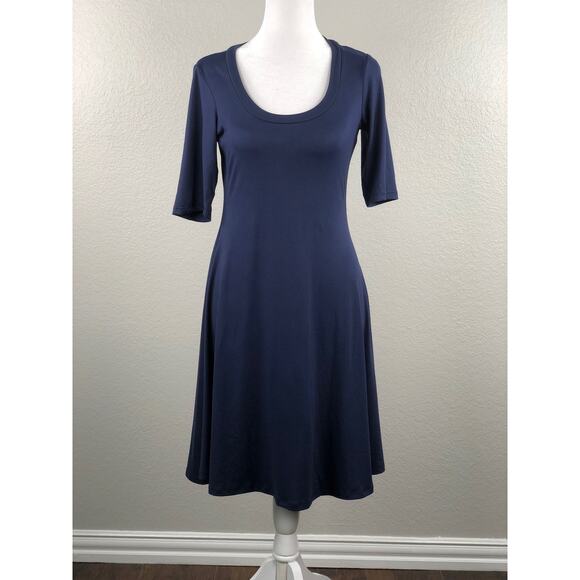 24seven Women's Size Large Comfort Appeal T-Shirt Dress Blue NEW - Picture 1 of 4